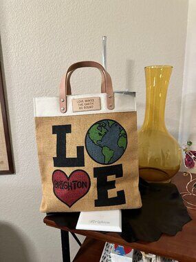 Brighton Love The Earth Canvas Tote